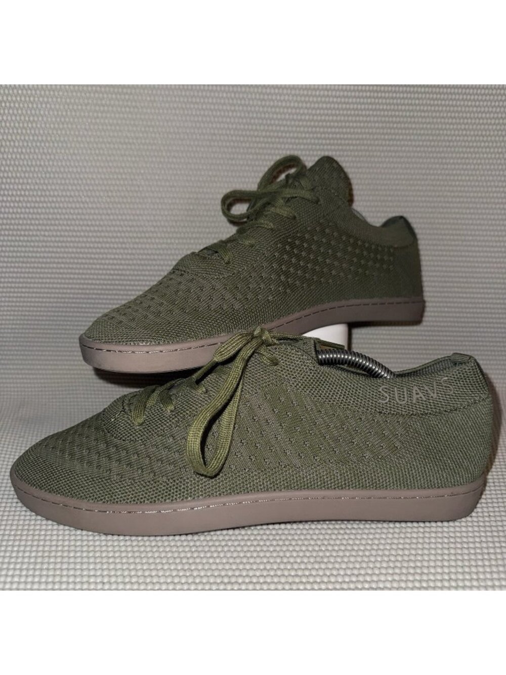 Suavs The Zilker Green Gum Knit Low Top Casual Shoes Sneakers Mens Size 11